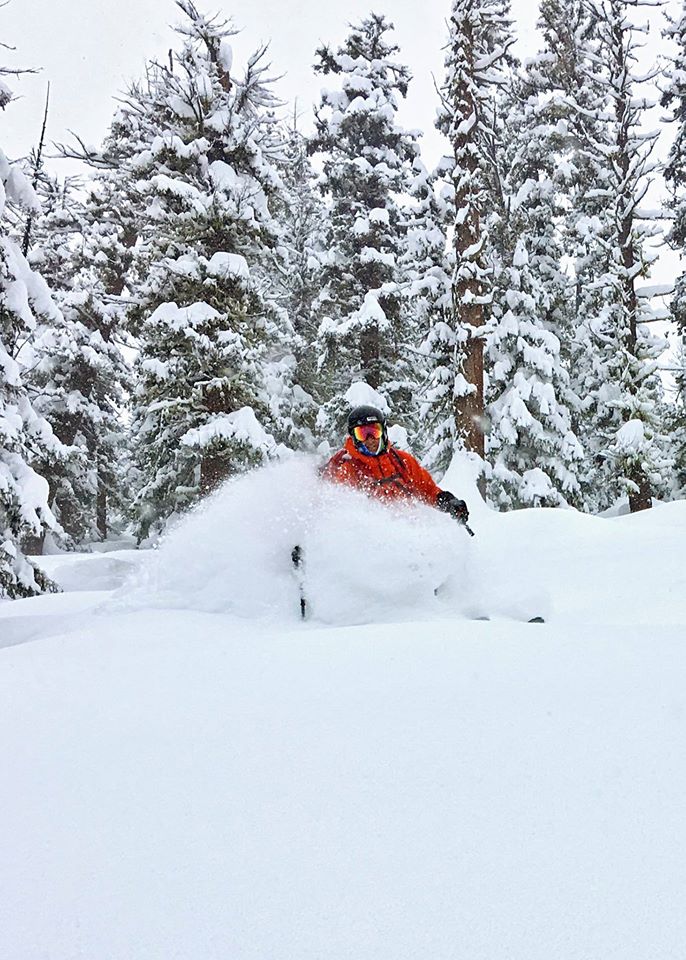 Kirk enjoying the last storm at WA Pass